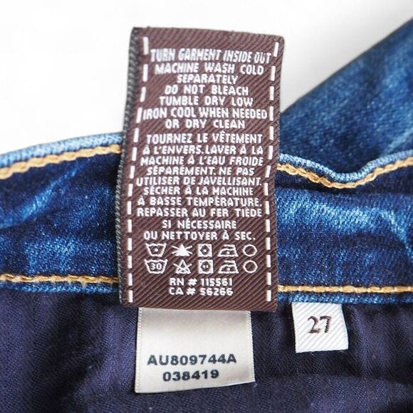 7 for All Mankind The Ankle Skinny Medium Wash Jeans Women's 27 - Picture 5 of 12